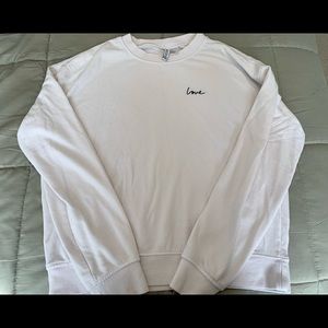 H&M white long sleeve shirt